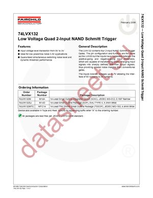 74LVX132M datasheet  